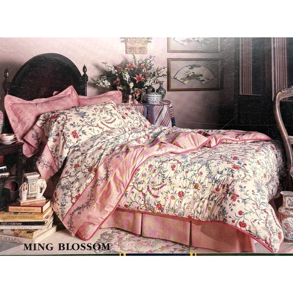 Charter Club 4 pc Full Double Sheet Set Ming Blossom Floral 604409 NOS Sealed